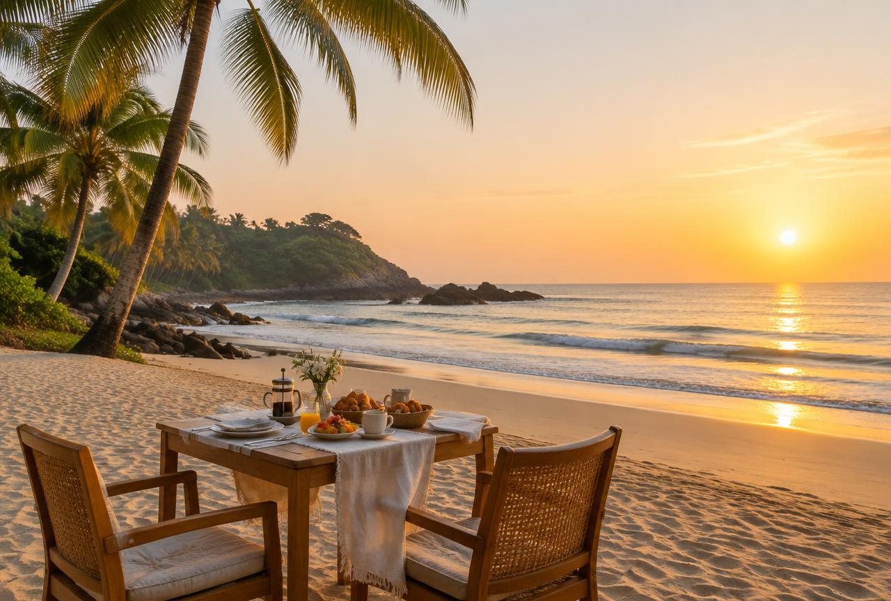 Betul beach breakfast