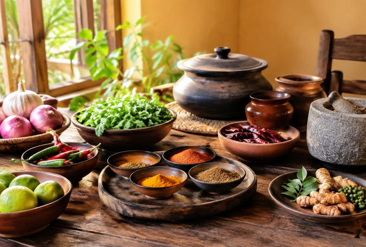 Goan kitchen table